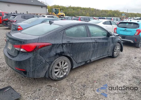 2014 Hyundai Elantra Se z USA, uszkodzony, nr VIN 5NPDH4AE4EH487886
